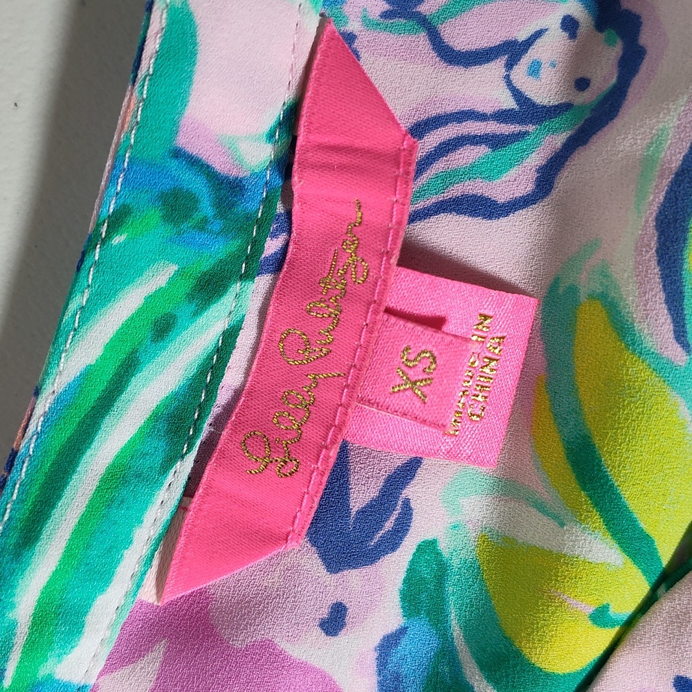 Lilly Pulitzer Luliana Maxi Dress Amethyst Tint Mermaid in the Shade XS - Picture 7 of 13